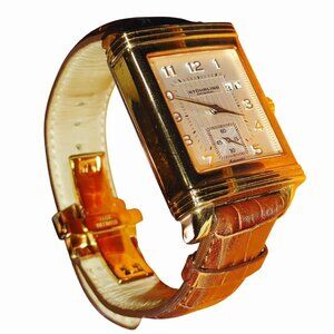 Stührling Original Watch Deployment Clasp Automatic Crocodile Leather Band Box